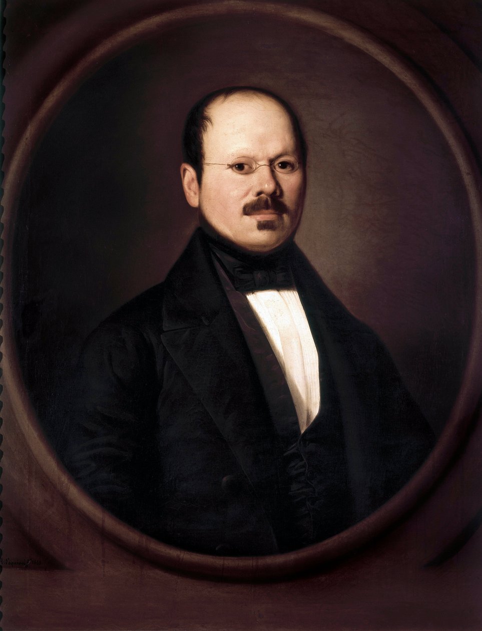 Portret Antonia Marii ESQUIVEL Y SUAREZ DE URBINA (1806-1857). Malarstwo autorstwa Antonio BENAVIDES autorstwa Antonio Benavides