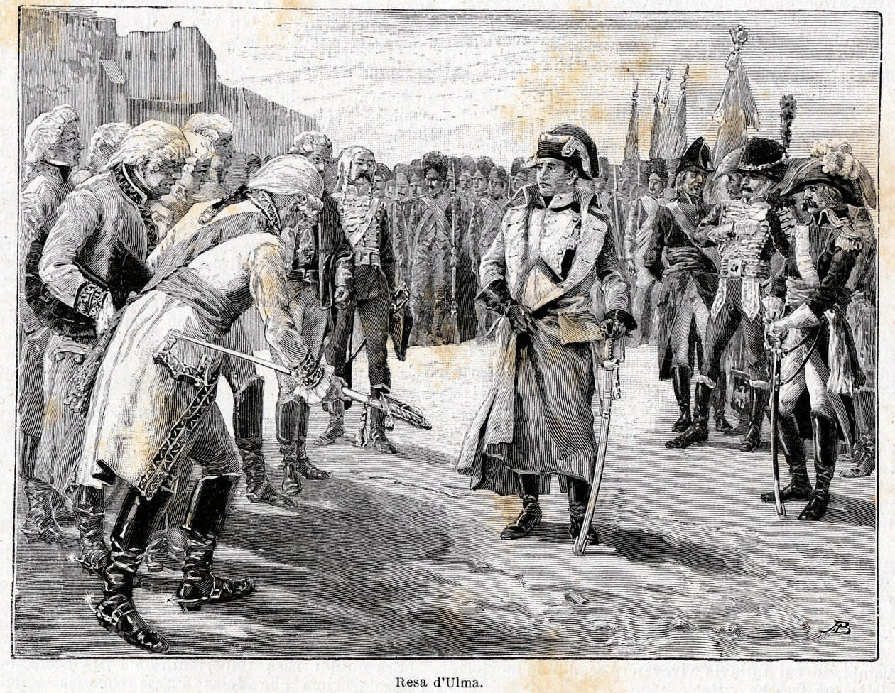 Napoleon Bonaparte, zwycięski w bitwie pod Ulm, 20 października autorstwa Antonio Bonamore