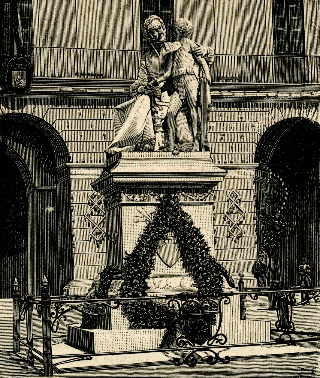 Pomnik Franceski Capece (1769-1848), autorstwa Antonio Bortone (1844-1938), Maglie, Apulia, Włochy autorstwa Antonio Bortone