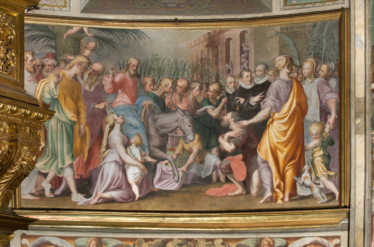Antonio Campi, Wejście Jezusa do Jerozolimy 1582-84 autorstwa Antonio Campi