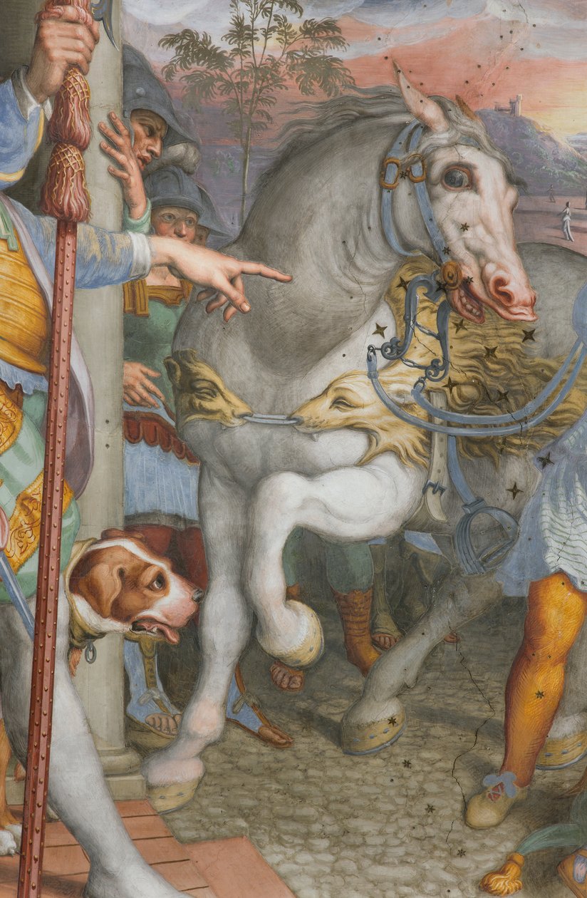 Apsyda, Antonio Campi, Spotkanie Jezusa z centurionem Korneliuszem 1582-84, Szczegół autorstwa Antonio Campi