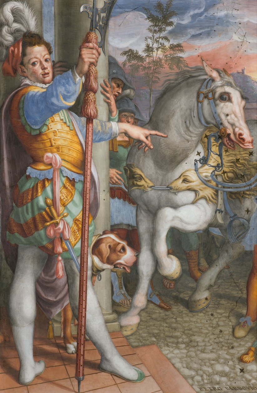 Apsyda, Antonio Campi, Spotkanie Jezusa z centurionem Korneliuszem 1582-84, Szczegół autorstwa Antonio Campi