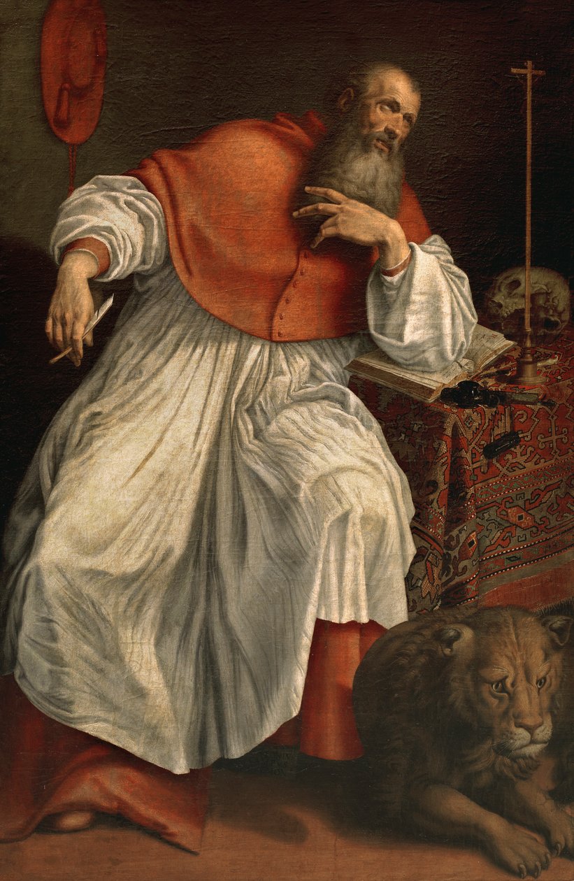 Święty Jerome autorstwa Antonio Campi
