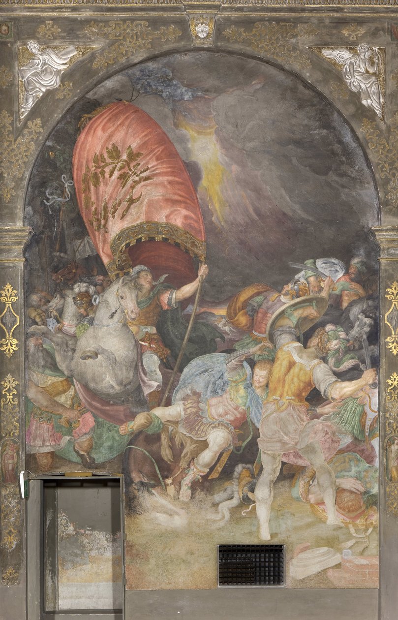 Nawrócenie św. Pawła Fresk Antonio Campi (1523-1587) Mediolan Kościół San Paolo Converso Włochy autorstwa Antonio Campi