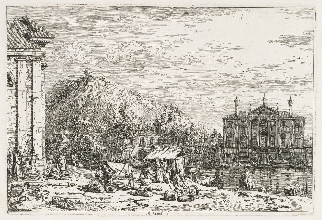 Views: Miasto za rzeką autorstwa Antonio Canaletto