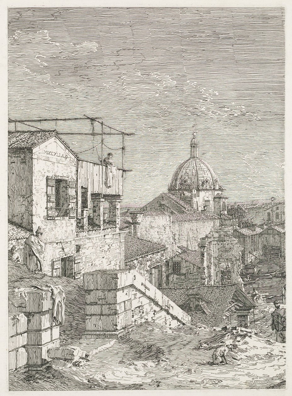 Widoki: Dom przy rejestracji autorstwa Antonio Canaletto