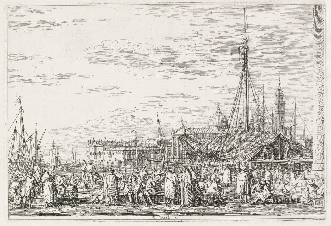 Widoki: Rynek na Molo autorstwa Antonio Canaletto