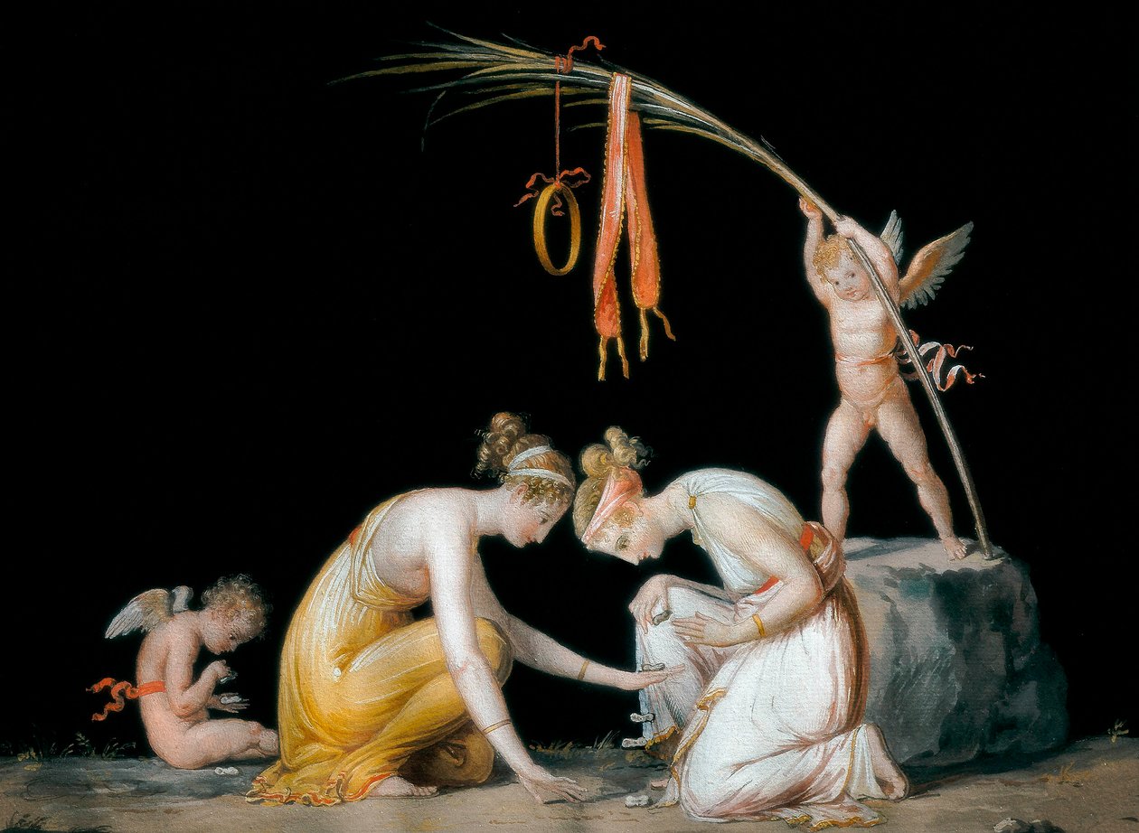 Gracze Astragals autorstwa Antonio Canova