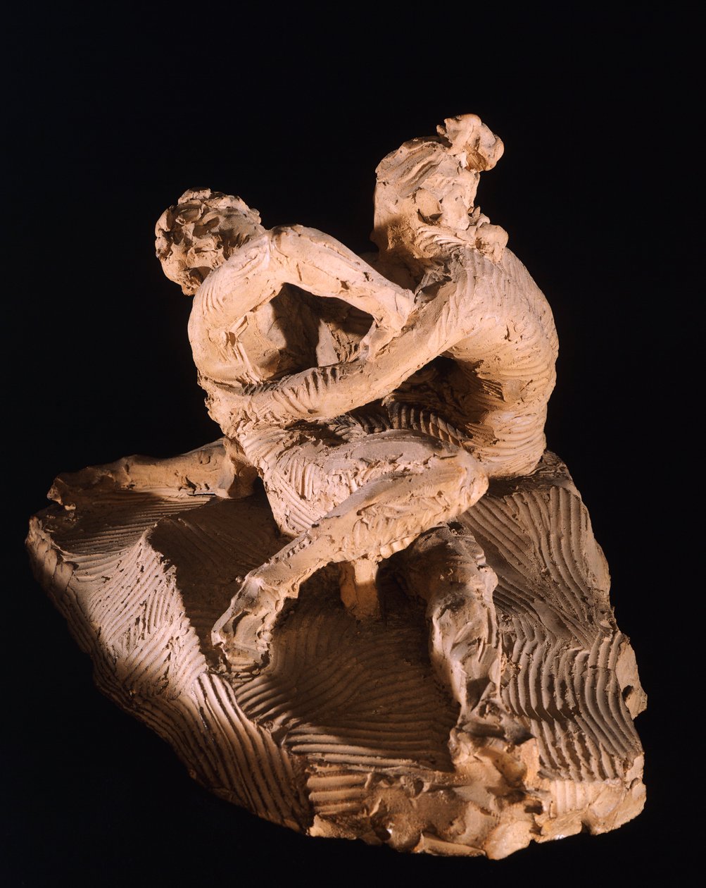 Amorek i Psyche autorstwa Antonio Canovy (1757-1822), model z gliny autorstwa Antonio Canova