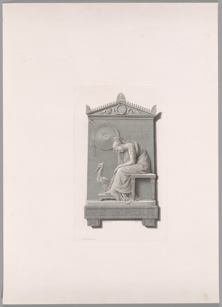 Pomnik nagrobny księcia Wilhelma Orańskiego Nassau, z Oeuvre de Canova autorstwa Antonio Canova