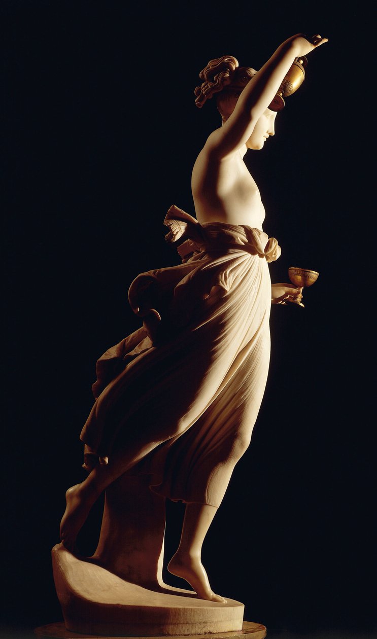 Hebe autorstwa Antonio Canovy (1757-1822), marmurowa rzeźba autorstwa Antonio Canova