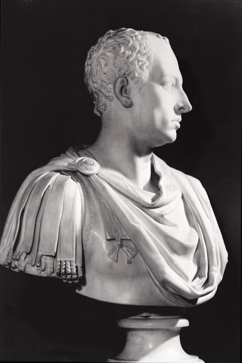 Popiersie portretowe Franciszka I (1708-65), cesarza rzymskiego (marmur) autorstwa Antonio Canova