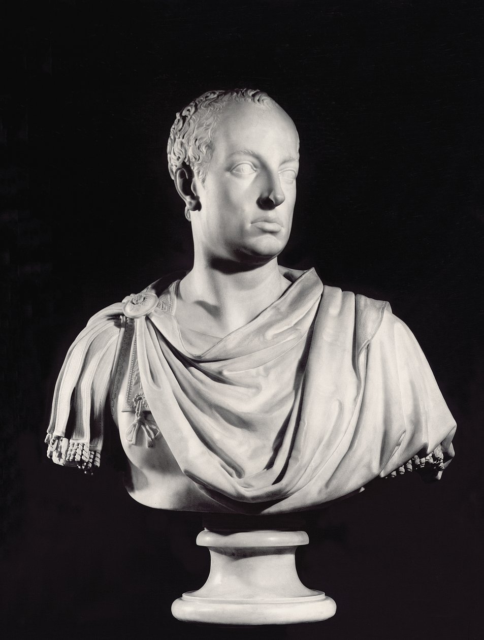 Portret Świętego Cesarza Rzymskiego Franciszka I (1708-65) (marmur) (patrz także 82132) autorstwa Antonio Canova