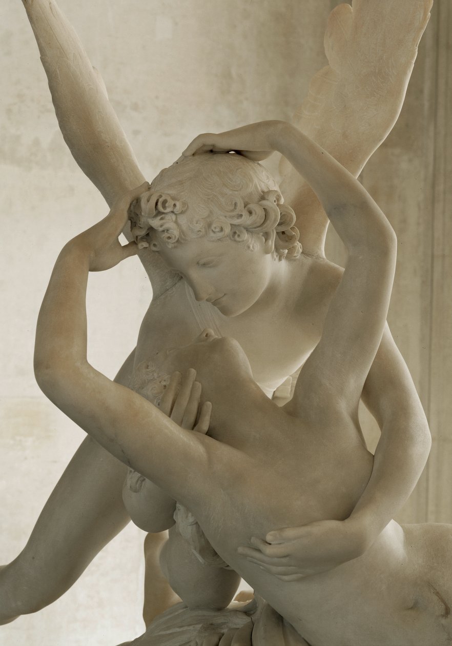 Psyche przywrócona do życia pocałunkiem Amora ... autorstwa Antonio Canova