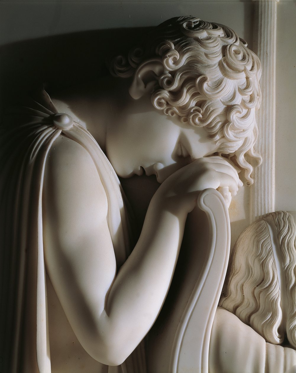 Żałoba hrabiny Haro, Antonio Canova (1757-1822), marmurowa płaskorzeźba autorstwa Antonio Canova