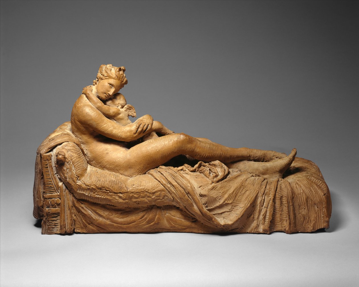 Wenus i Kupidyn, 1798-99 (terakota) autorstwa Antonio Canova
