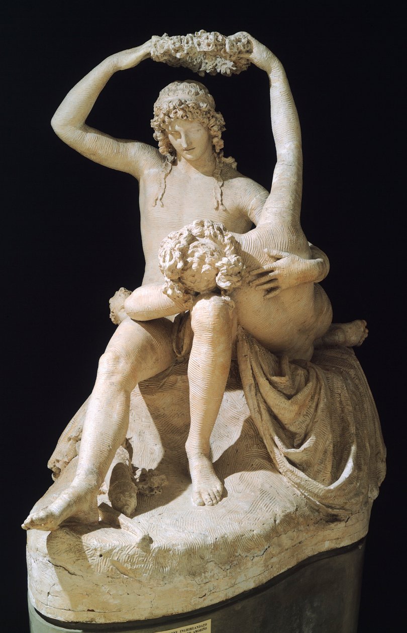 Wenus wieńczący Miłość, Antonio Canova (1757-1822), model gipsowy autorstwa Antonio Canova