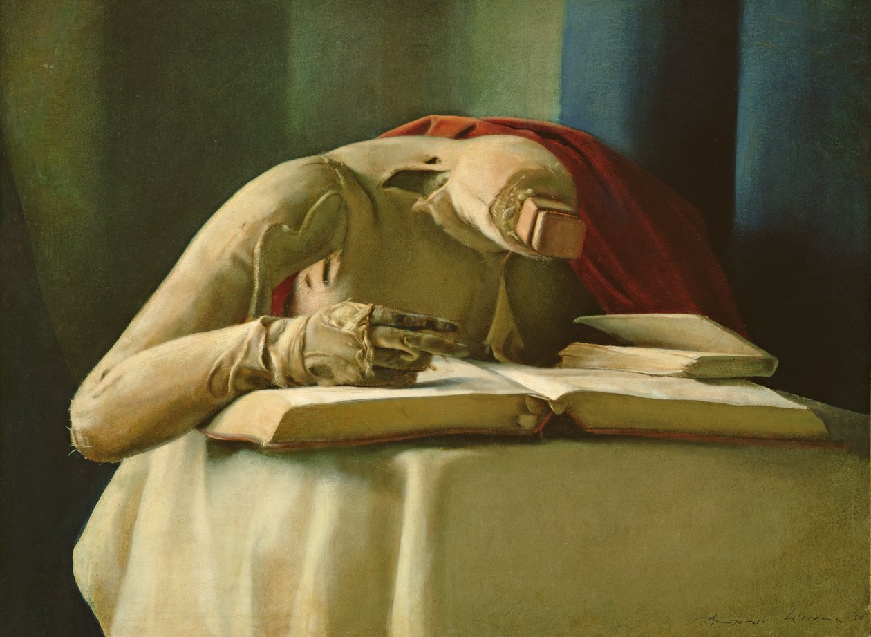 Manekin, Annigonis Studio, 1958 (tempera olejna na płótnie) autorstwa Antonio Ciccone