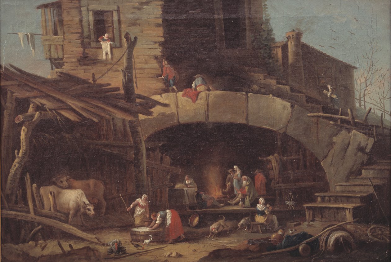 Scena rustykalna autorstwa Antonio Diziani