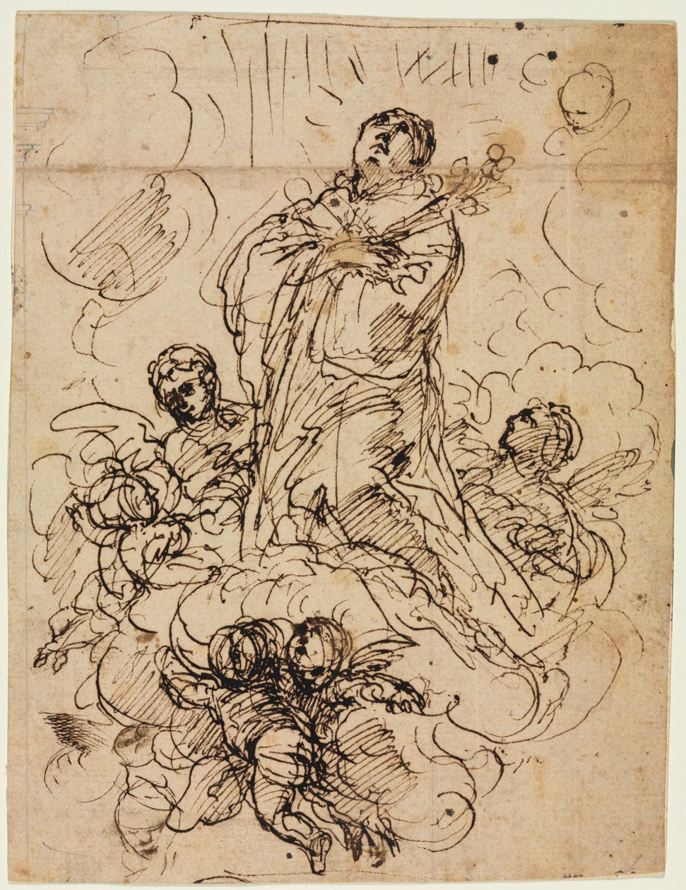 Apoteoza świętego, ok. godz. 1700. autorstwa Antonio Domenico Gabbiani
