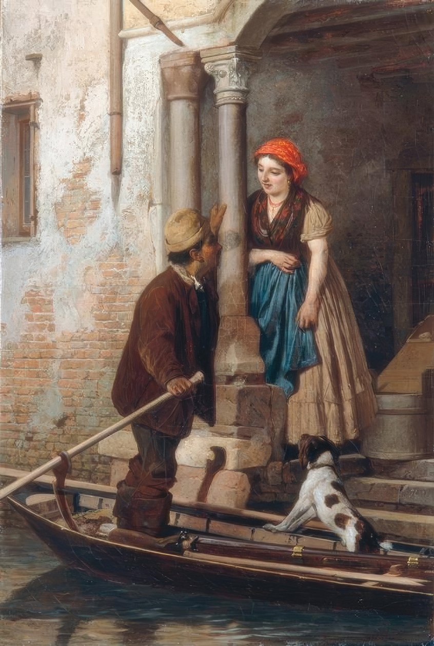 Zaloty w Wenecji autorstwa Antonio Ermolao Paoletti