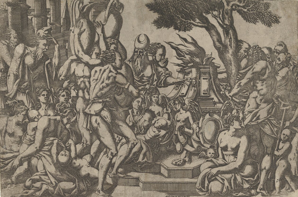 Ofiara, 1542. autorstwa Antonio Fantuzzi