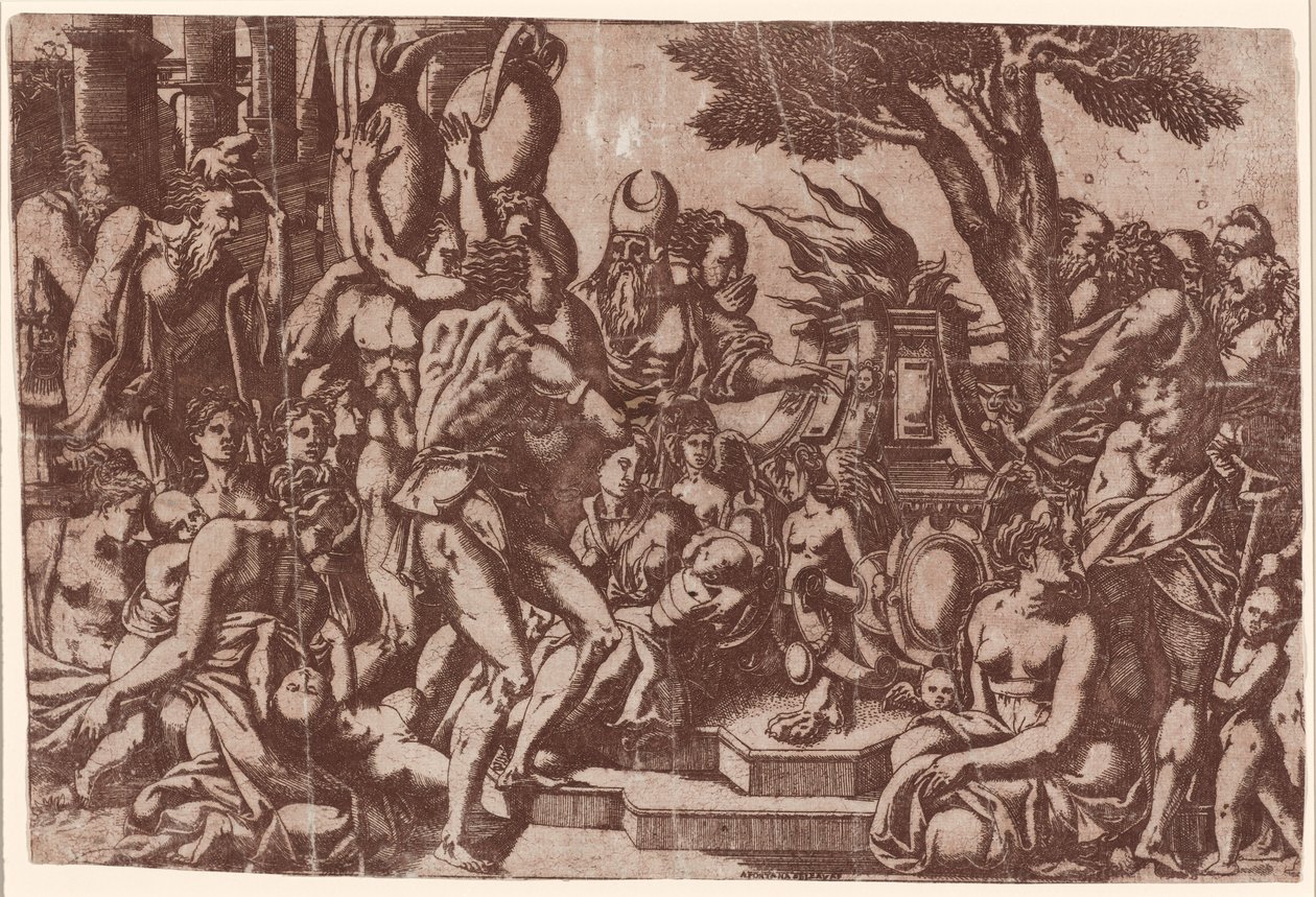 Ofiara dla Priapusa autorstwa Antonio Fantuzzi after Rosso Fiorentino