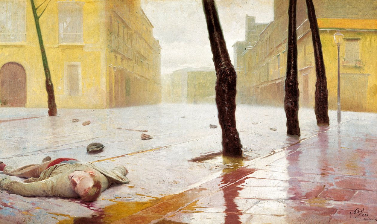Po walce. Obraz Antonio Fillola (1870-1930) autorstwa Antonio Fillol