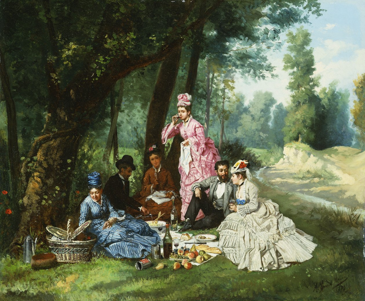 Piknik, 1874 autorstwa Antonio Garcia Mencia