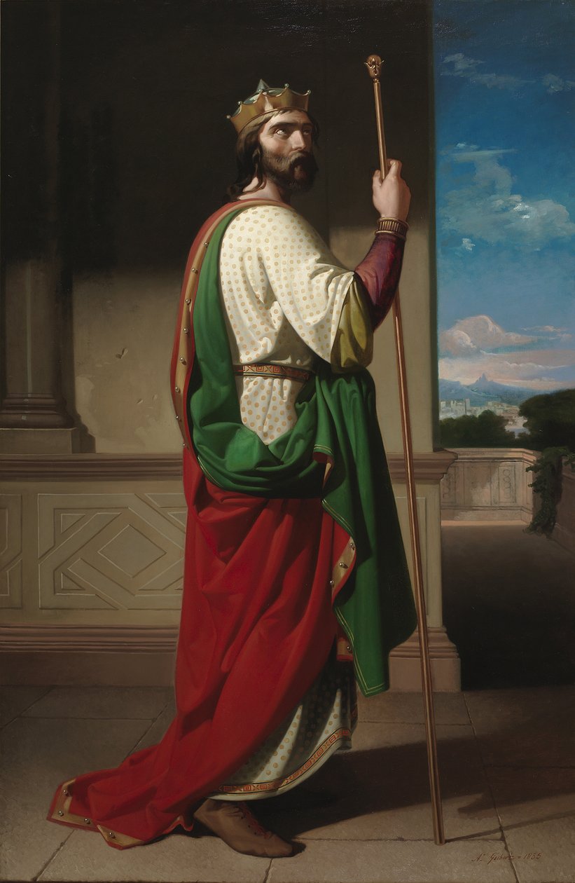 Lew, król Wizygotów, 1855 autorstwa Antonio Gisbert Pérez