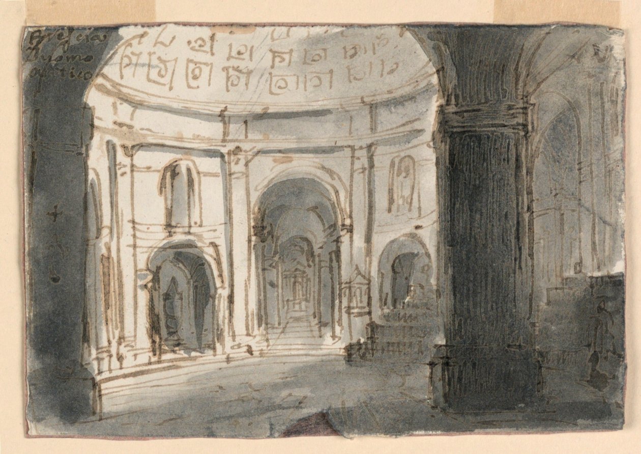 Stara Katedra w Brescii autorstwa Antonio Giuseppe Basoli