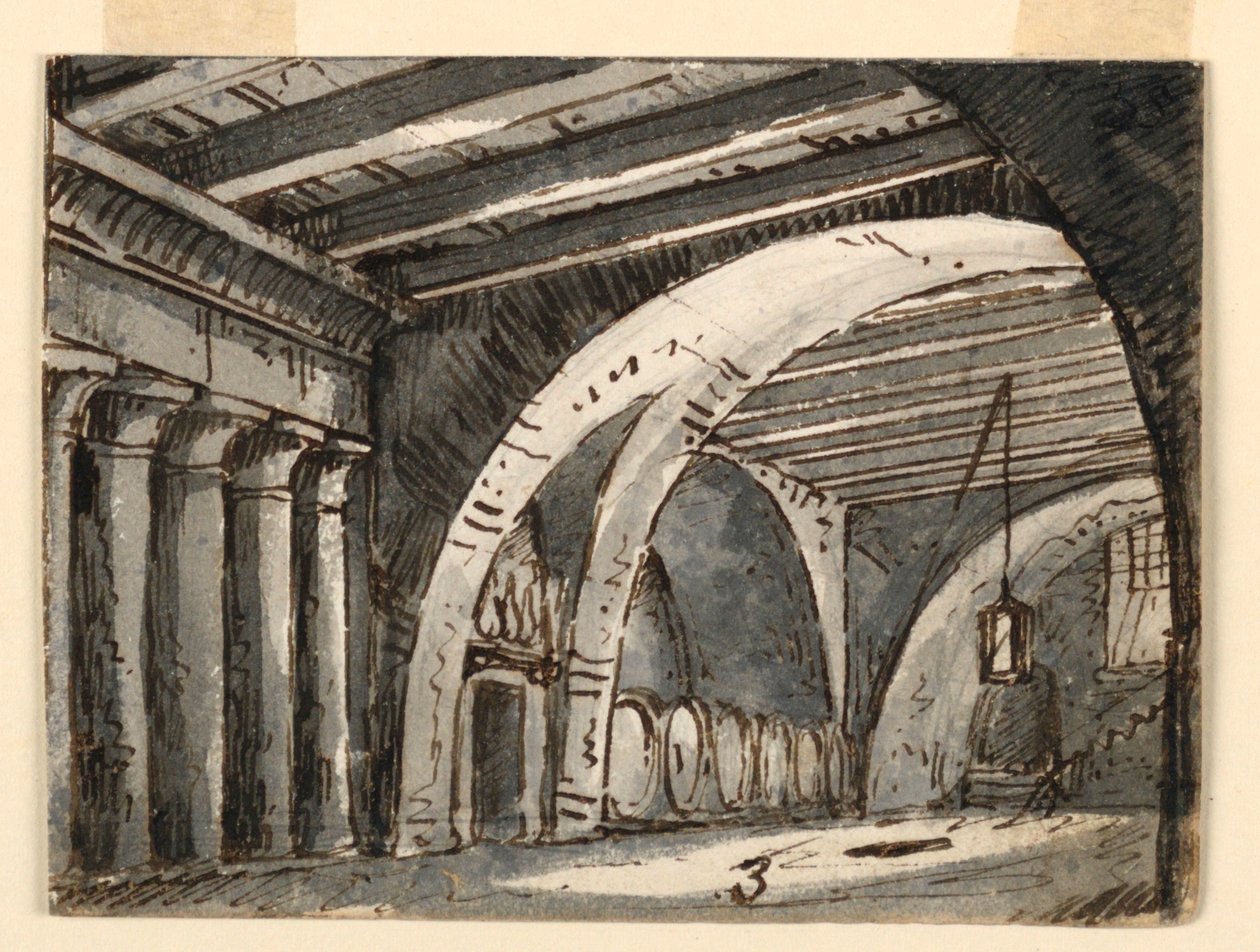 Sklepiona piwnica autorstwa Antonio Giuseppe Basoli
