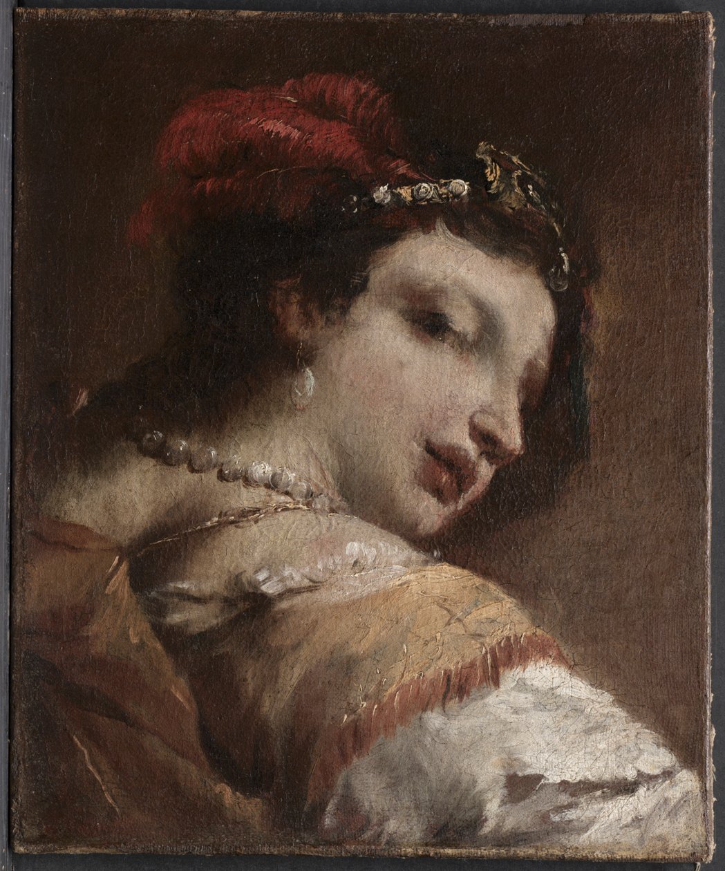 Głowa kobiety autorstwa Antonio Guardi