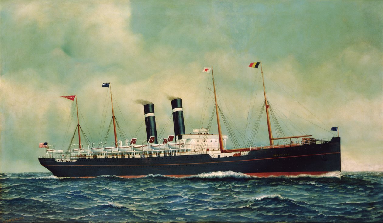 Steamer Kroonland autorstwa Antonio Jacobsen