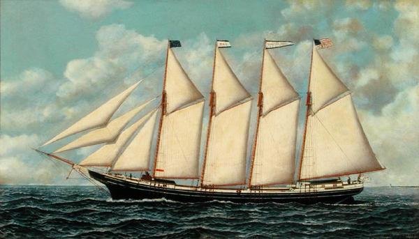 Szkuner Dorothy Belle autorstwa Antonio Jacobsen