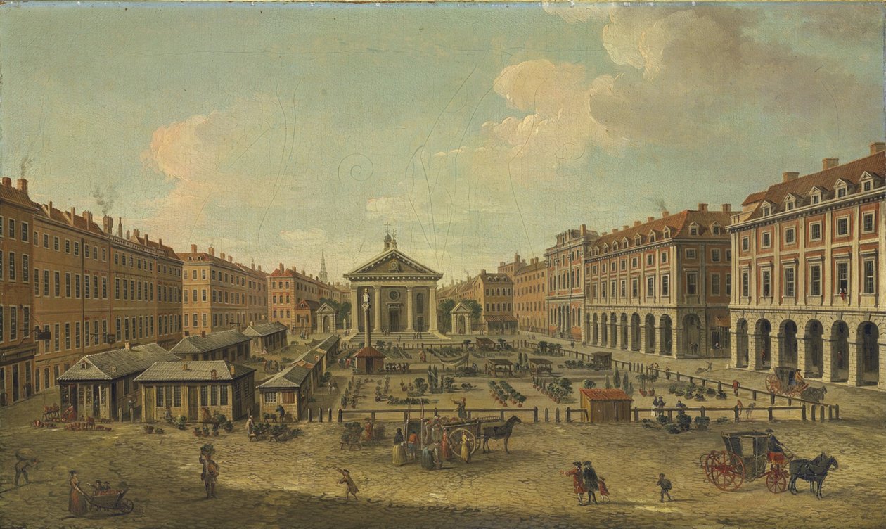 Cztery widoki Londynu: The Covent Garden autorstwa Antonio Joli