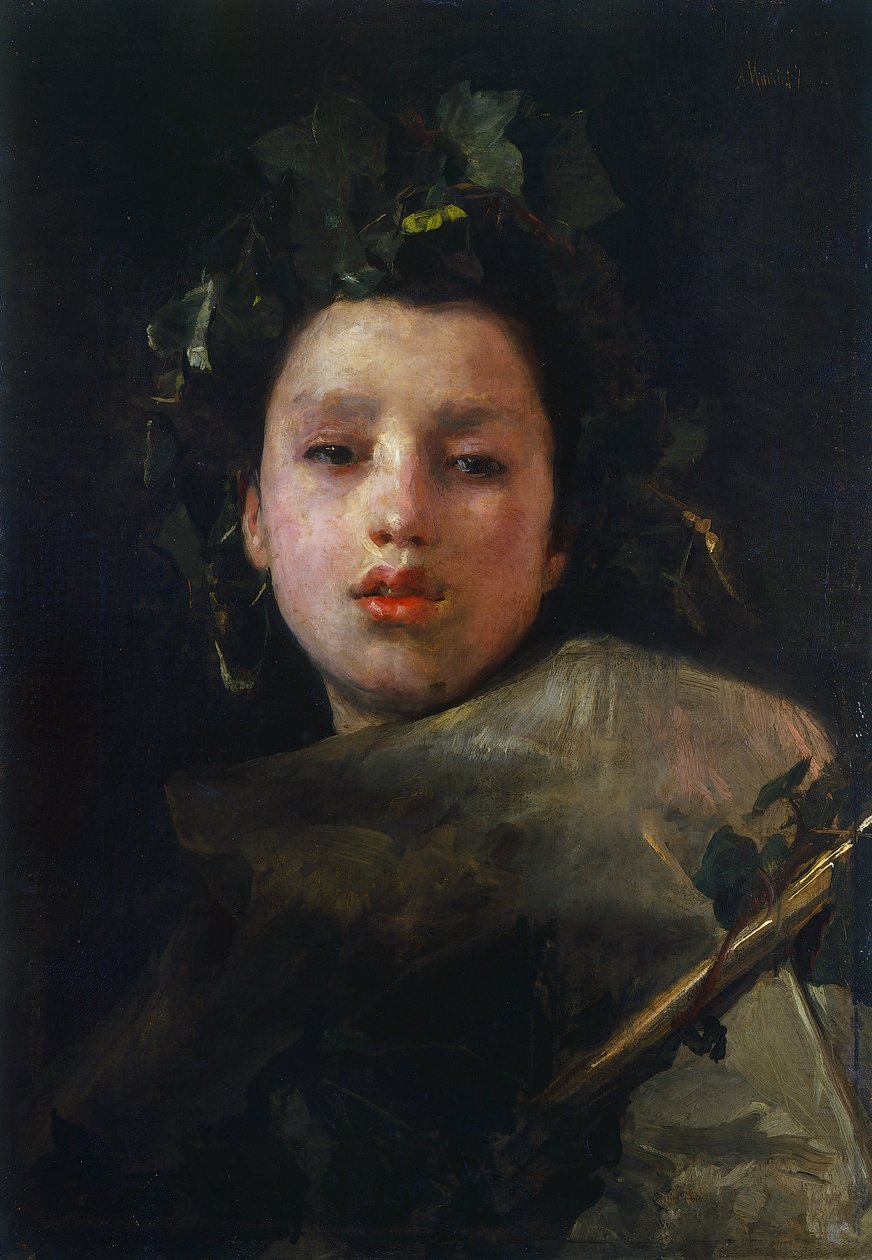 Bachus jako chłopiec autorstwa Antonio Mancini