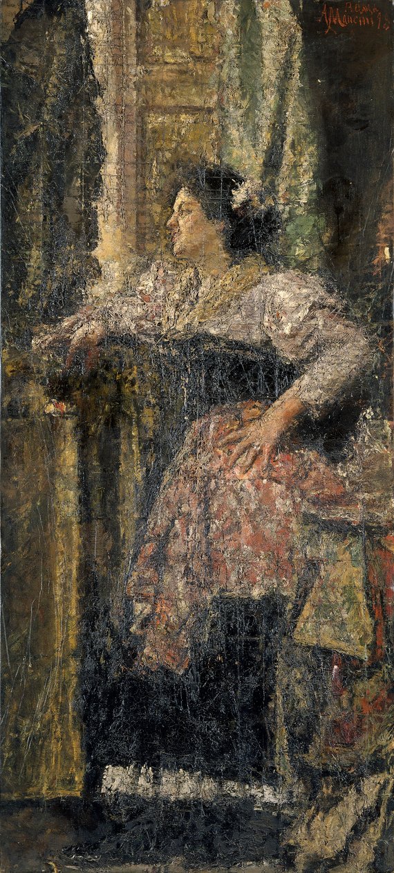 „Portret dziewczynki”, 1898 autorstwa Antonio Mancini