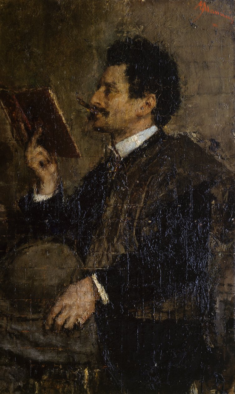 Portret krytyka Saverio Kambo autorstwa Antonio Mancini