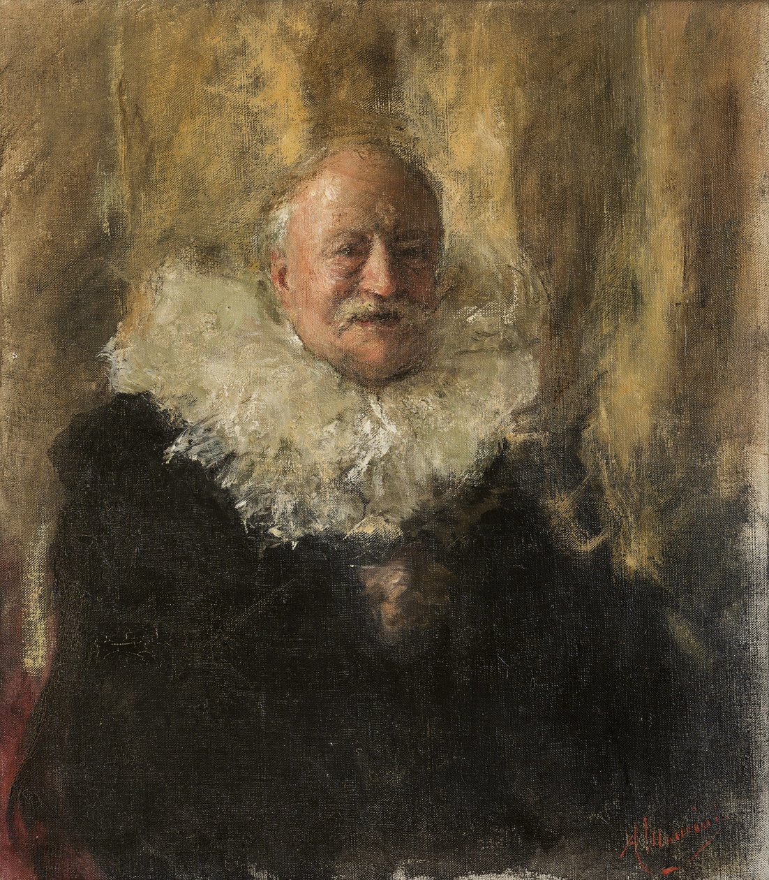 Autoportret. autorstwa Antonio Mancini