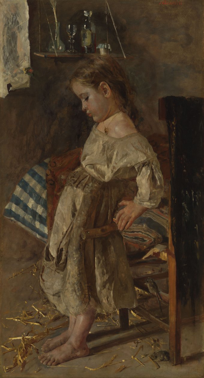 Biedne dziecko autorstwa Antonio Mancini