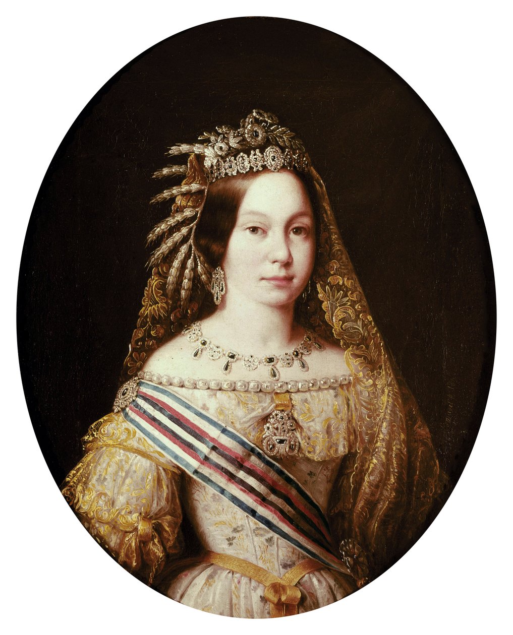 Portret Izabeli II, królowej Hiszpanii autorstwa Antonio María Esquivel y Suárez de Urbina