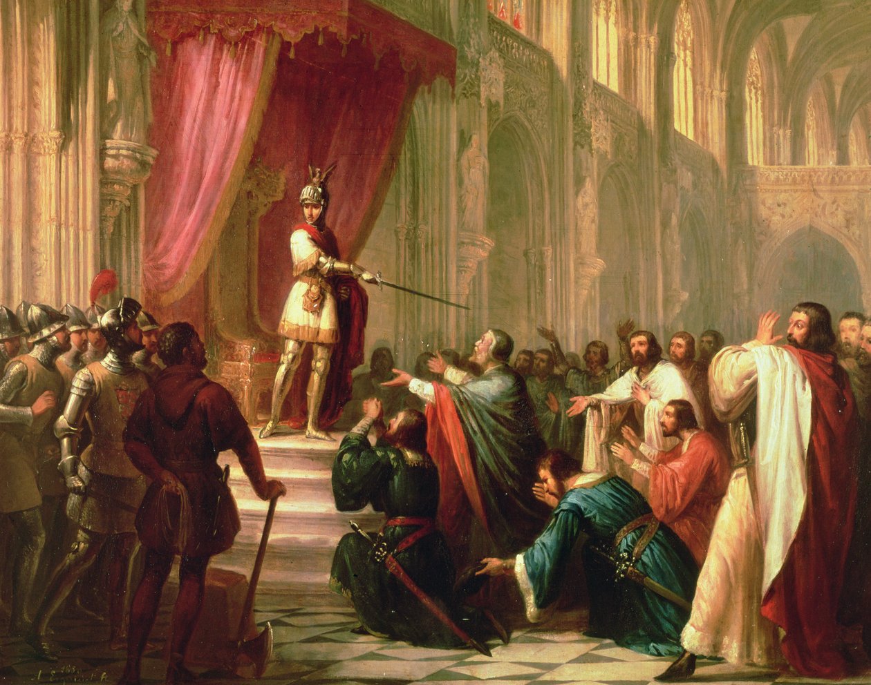 Dzwon Huesca (olej na płótnie) autorstwa Antonio María Esquivel y Suárez de Urbina