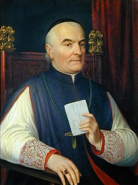 Portret prałata Ferdinando Baldanziego, arcybiskupa Sieny autorstwa Antonio Marini