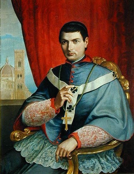 Portret prałata Giovacchino Lambertiego, arcybiskupa Florencji autorstwa Antonio Marini