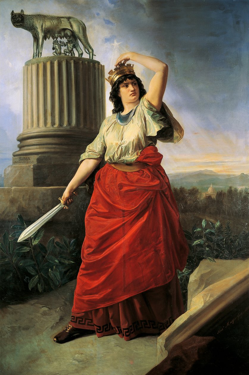 Alegoria zjednoczenia Włoch, Antonio Muzzi (1815-1894) autorstwa Antonio Muzzi
