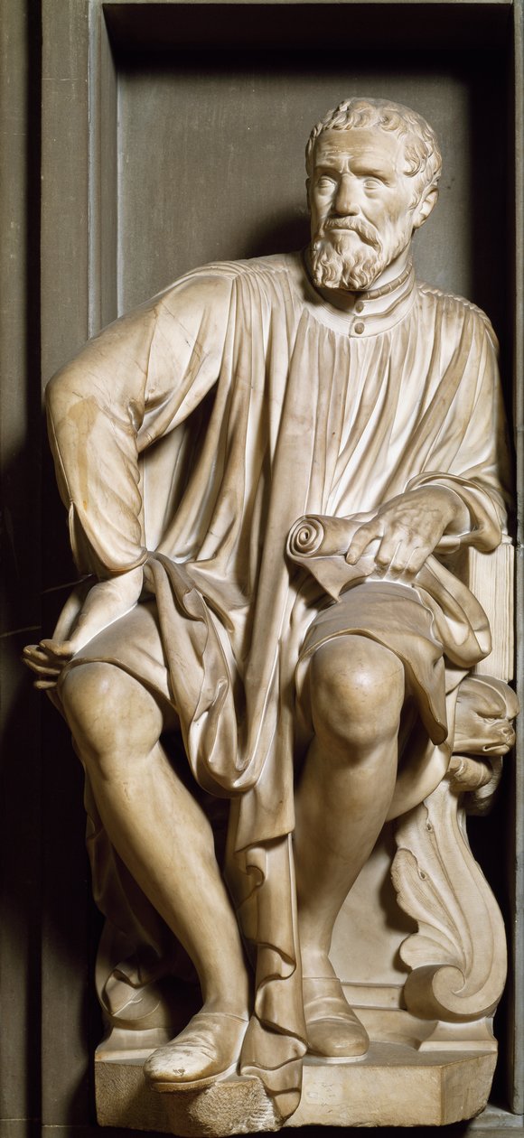 Portret rzeźbiarza, malarza i architekta Michelangelo Buonarroti dit Michelangelo autorstwa Antonio Novelli