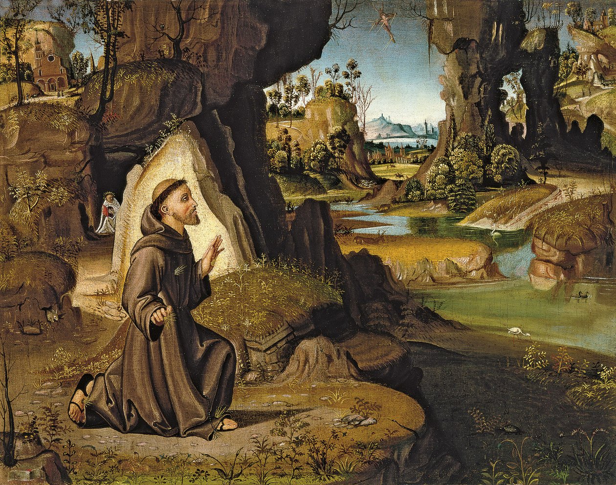 Stygmatyzacja św. Franciszka autorstwa Antonio Pirri