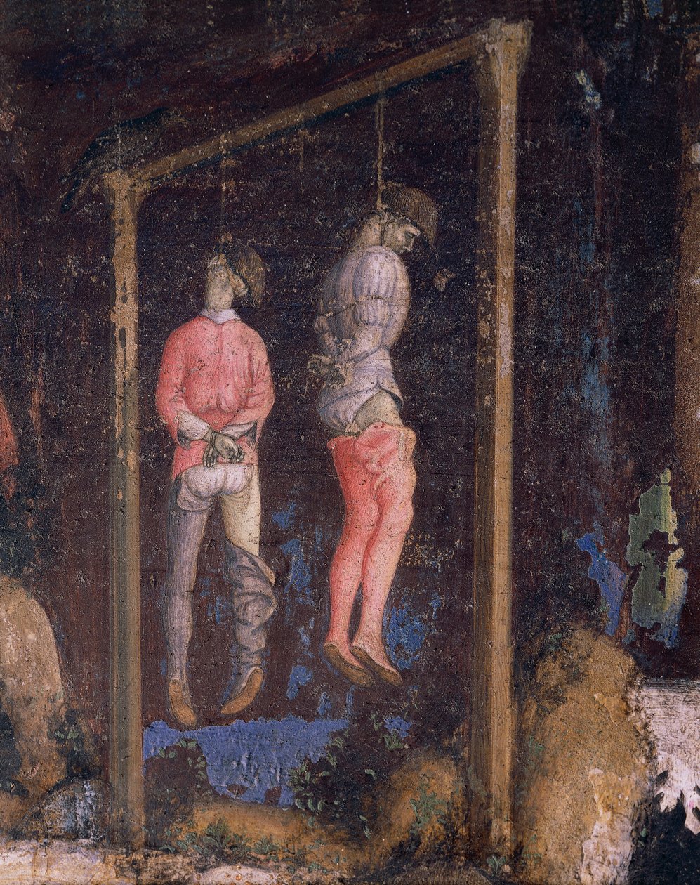 Wisielec, fragment ze św. Jerzego i księżnej autorstwa Antonio Pisanello