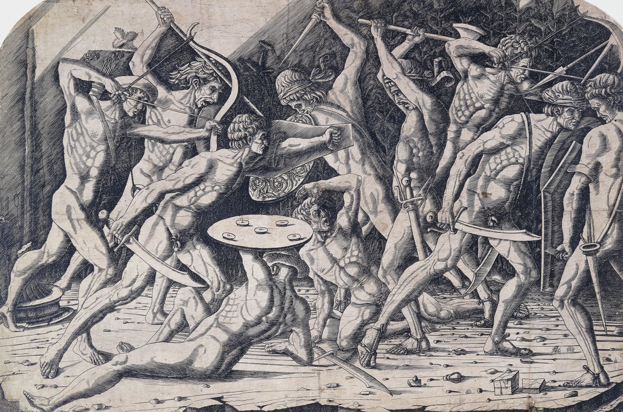 Herkules i Giganci, ok. 1475-80 autorstwa Antonio Pollaiuolo